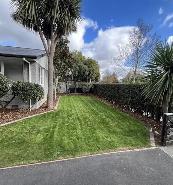 New lawn, edged and finished